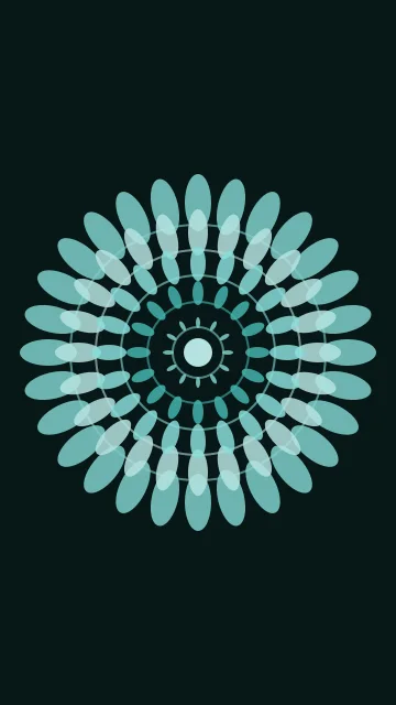 Tropical Teal mandala phone wallpaper — free HD tropical teal mobile wallpaper 1080x1920