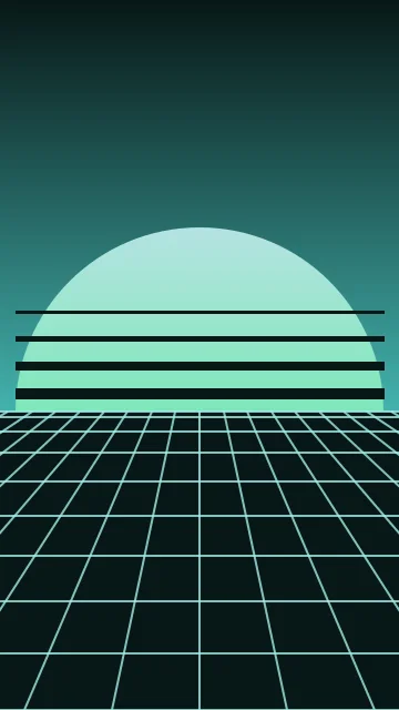 Tropical Teal vaporwave phone wallpaper — free HD tropical teal mobile wallpaper 1080x1920