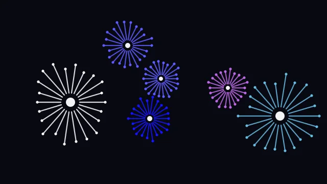 True Azure fireworks background — free HD true azure color wallpaper 1920x1080