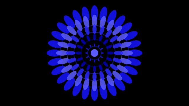 True Azure mandala background — free HD true azure color wallpaper 1920x1080