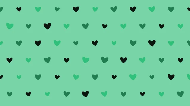 Turf Green hearts background — free HD turf green color wallpaper 1920x1080