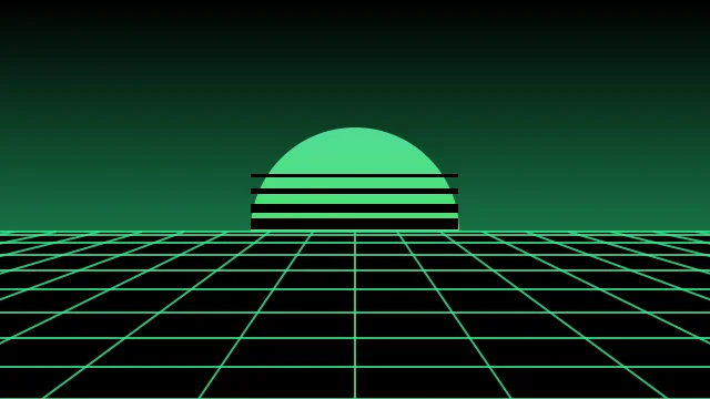 Turf Green vaporwave background — free HD turf green color wallpaper 1920x1080