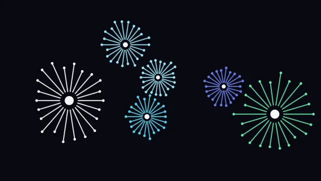 Turquoise Surf fireworks background — free HD turquoise surf color wallpaper 1920x1080
