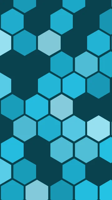 Turquoise Surf hexagon phone wallpaper — free HD turquoise surf mobile wallpaper 1080x1920