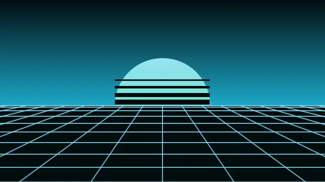 Turquoise Surf vaporwave background — free HD turquoise surf color wallpaper 1920x1080