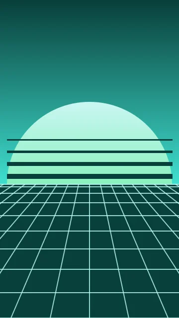 Turquoise vaporwave phone wallpaper — free HD turquoise mobile wallpaper 1080x1920