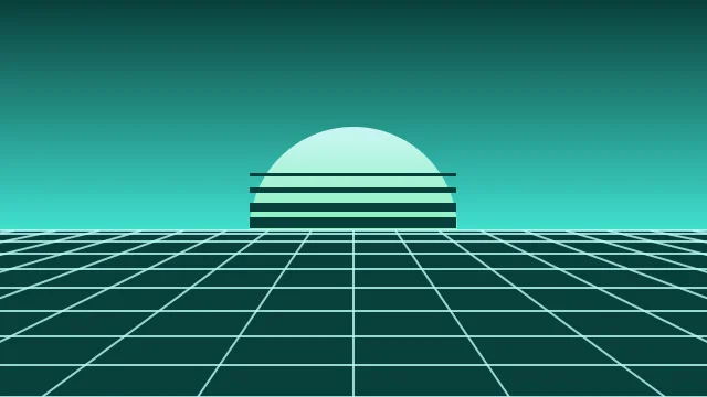 Turquoise vaporwave background — free HD turquoise color wallpaper 1920x1080
