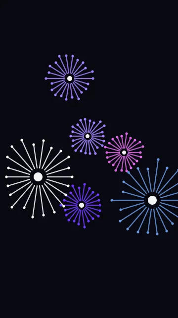 Ultrasonic Blue fireworks phone wallpaper — free HD ultrasonic blue mobile wallpaper 1080x1920