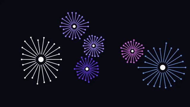 Ultrasonic Blue fireworks background — free HD ultrasonic blue color wallpaper 1920x1080