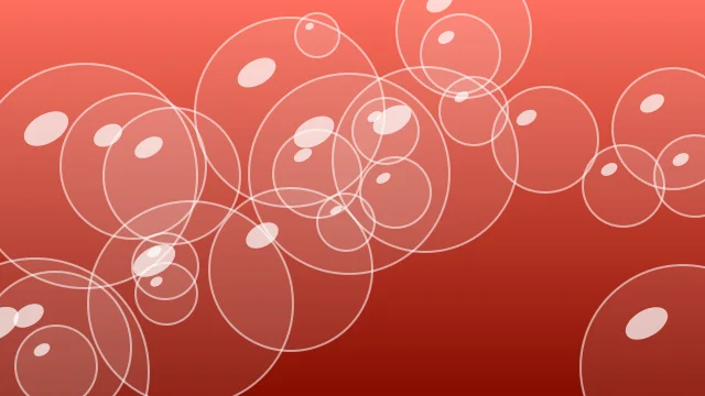 Vibrant Coral bubbles background — free HD birthday background
