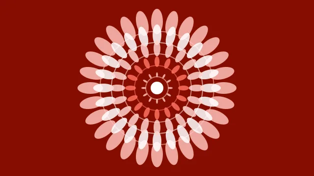 Vibrant Coral mandala background — free HD vibrant coral color wallpaper 1920x1080
