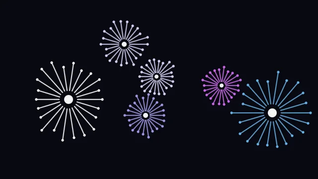 Violet Twilight fireworks background — free HD violet twilight color wallpaper 1920x1080