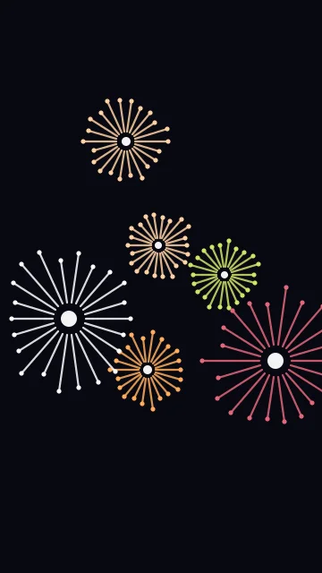 Vivid Tangerine fireworks phone wallpaper — free HD vivid tangerine mobile wallpaper 1080x1920
