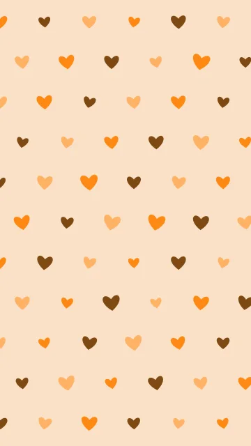 Vivid Tangerine hearts phone wallpaper — free HD vivid tangerine mobile wallpaper 1080x1920