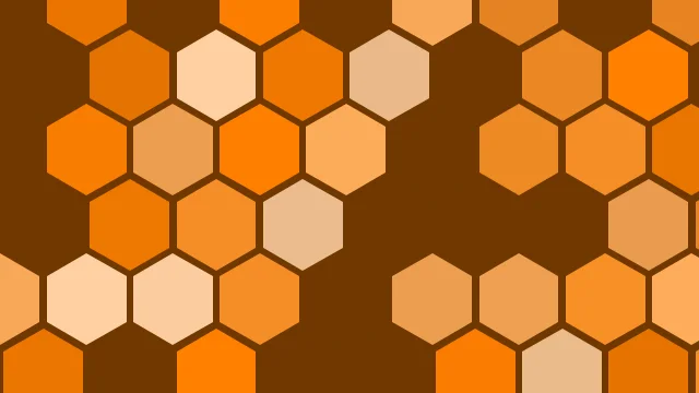 Vivid Tangerine hexagon desktop wallpaper — free 4K vivid tangerine wallpaper 3840x2160