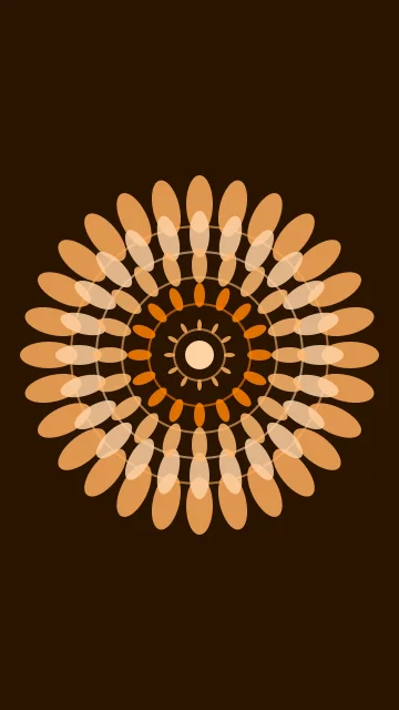 Vivid Tangerine mandala phone wallpaper — free HD vivid tangerine mobile wallpaper 1080x1920