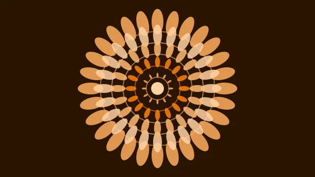 Vivid Tangerine mandala desktop wallpaper — free 4K vivid tangerine wallpaper 3840x2160