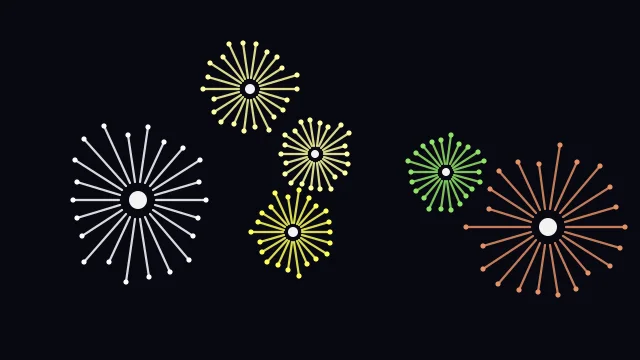 Yellow fireworks desktop wallpaper — free 4K yellow wallpaper 3840x2160