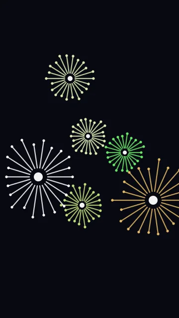 Yellow Green fireworks phone wallpaper — free HD yellow green mobile wallpaper 1080x1920