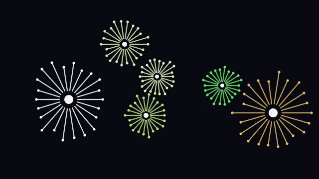 Yellow Green fireworks desktop wallpaper — free 4K yellow green wallpaper 3840x2160