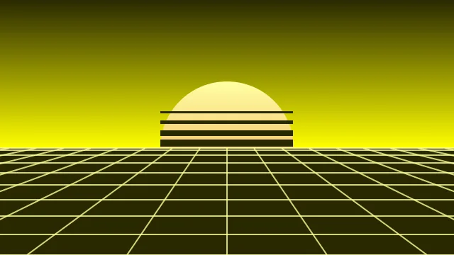 Yellow vaporwave desktop wallpaper — free 4K yellow wallpaper 3840x2160